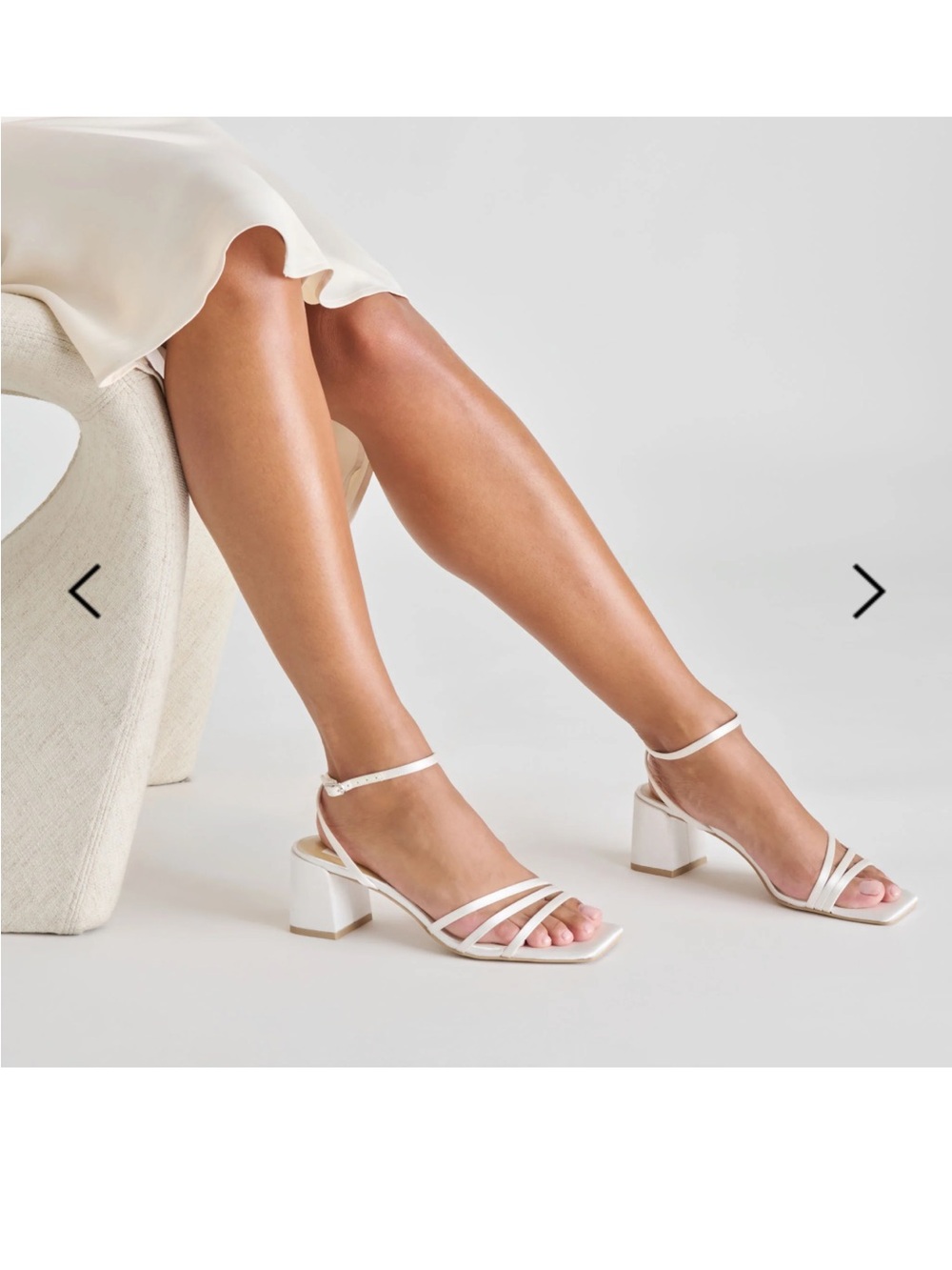 Dolce Vita White Ysabel heels